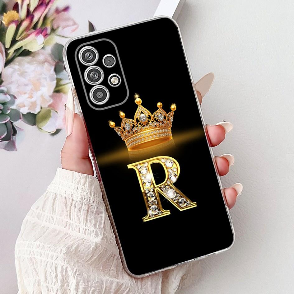 Cute Letters Phone Case For Samsung Galaxy A13 A23 A33 A53 5G Cover Clear Silicone Soft TPU Couple Cases For Samsung A13 4G Capa