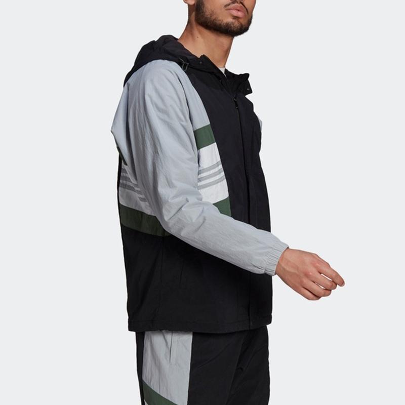 Adidas Ultraboost Jacket With Fleece Lining And Woven Hood Men Outerwear Silver-Gray GU1739