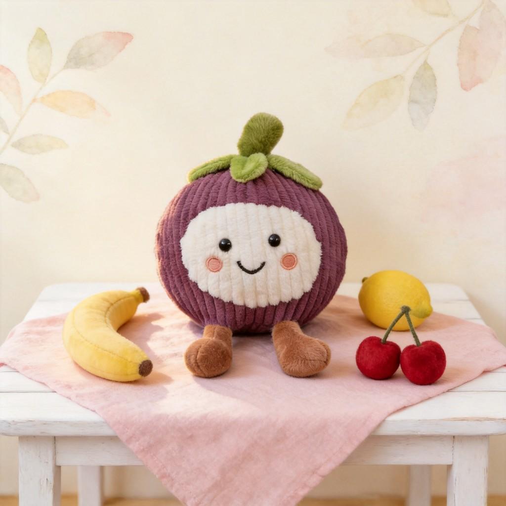 Fruit Plush Toy With Hanging Hook For Kids And Teens