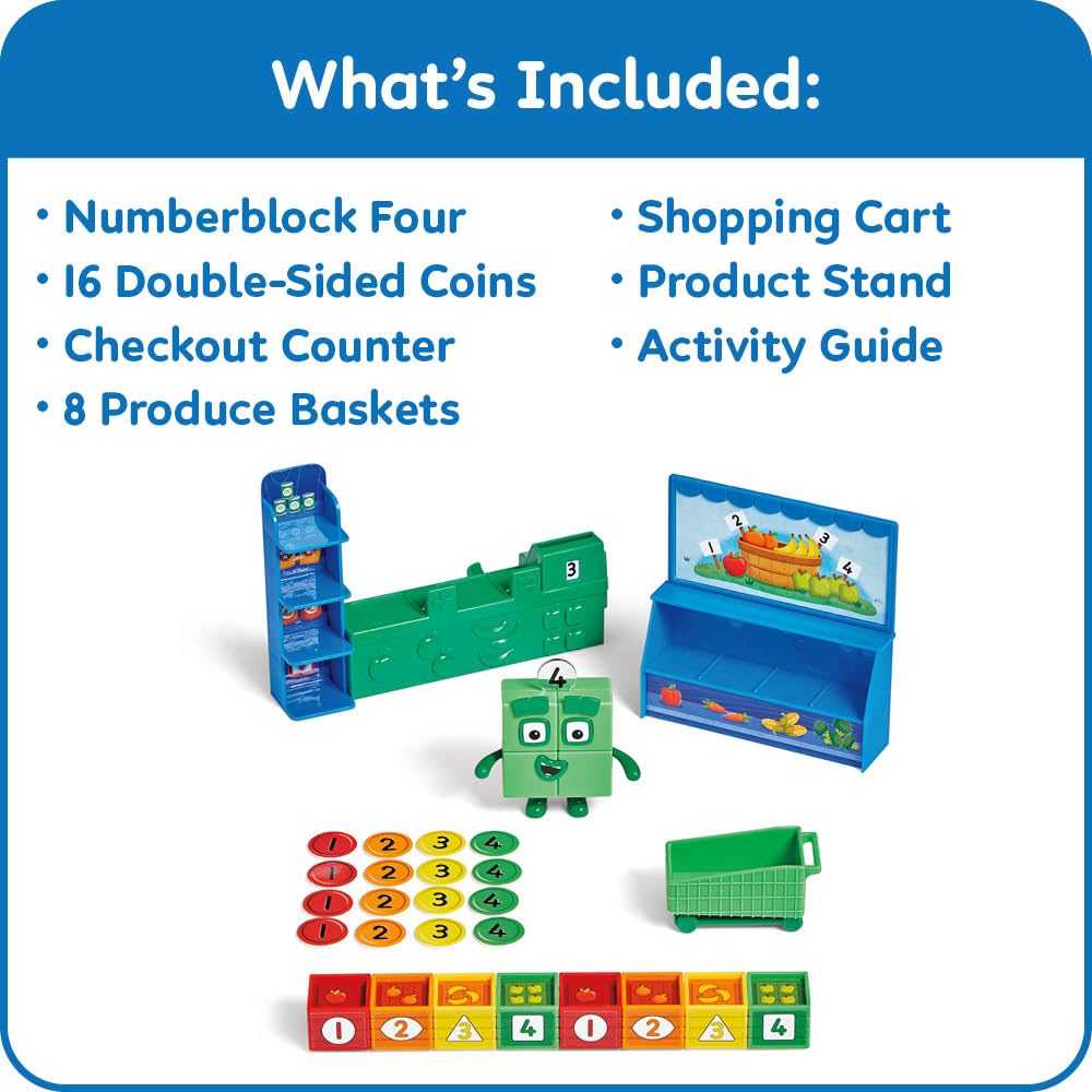 Numberblocks Numberblocks Mini Market for Learning Math Educational Authentic Numbers, Toys, Toy, 96936,
