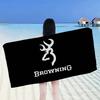 B-Brownings Logo Anime Beach Swimming Towel Soft Absorbent Washcloth Children's Gifts for Kids Travel Camping Gym