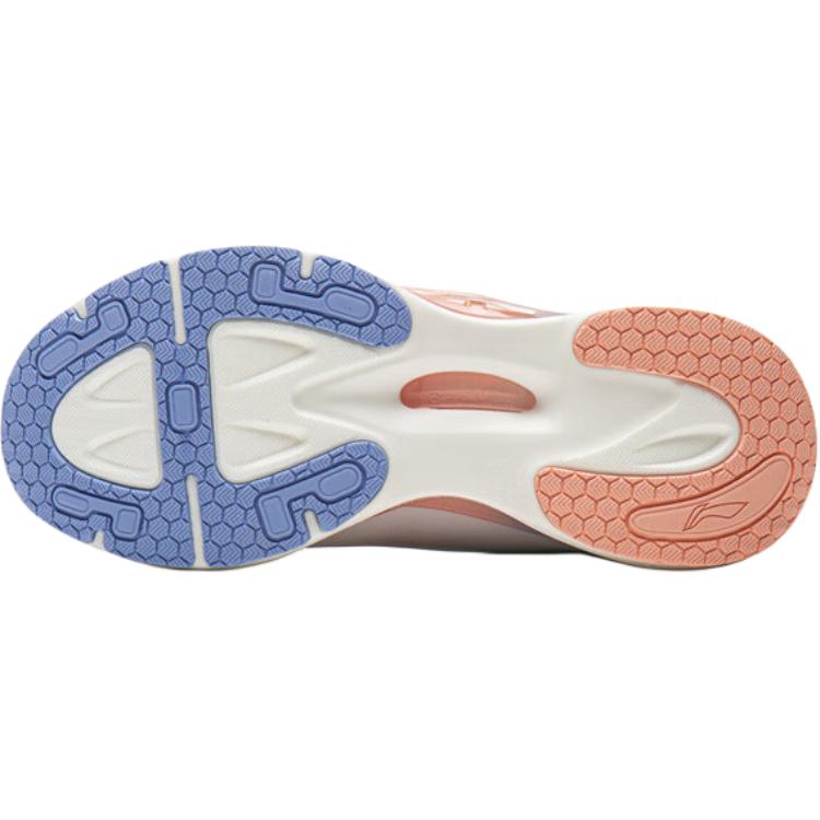 Li Ning Kids Cloud Weave Comfortable Sports Simple Rebound Breathable Running Shoes Men Running Shoes Light-Purple YKFV124-4