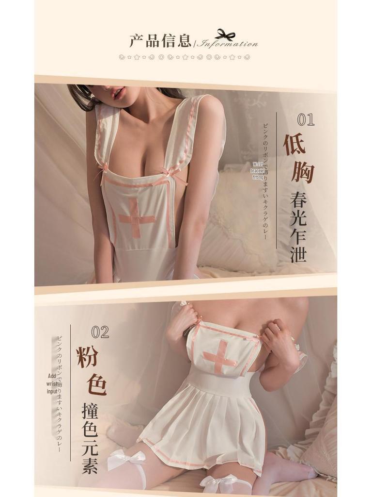 Verlockende Damen Krankenschwester Kostüm Dessous für Temptation Rollenspiel