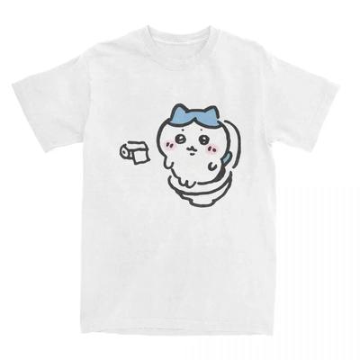 Fashion Chiikawa Toilet Time T Shirt for Men Short Sleeve T-Shirts Summer Comfortable Popular Tee Shirt Women Overd Tops#Color(1)