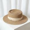 Fashion French Straw Hat Women's Summer Seaside Fine Grass Beach Hat Concave Top Sun Hat Straw Hat Retro Sun Protection Hat