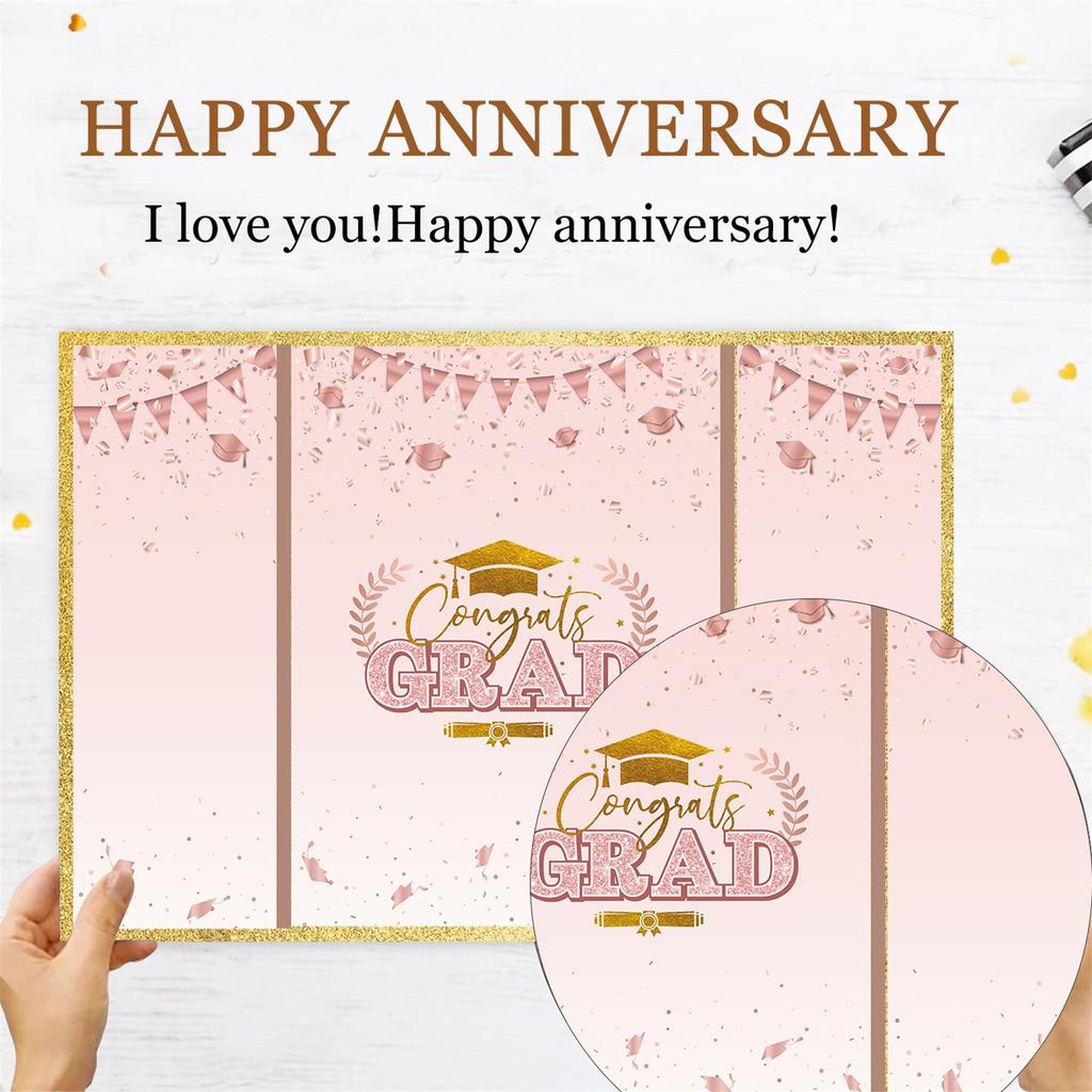 Hot Gold Themed Party College Graduation Card