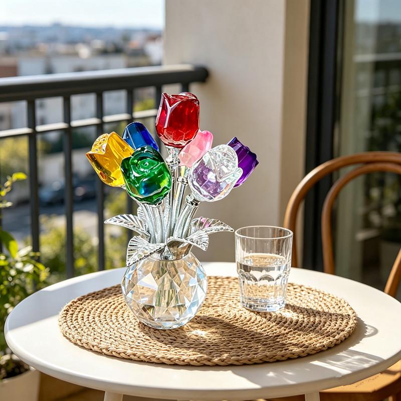 Colourful Rose Bouquet - For Anniversary, Mother'S Day, Valentine'S Day Rose Bouquet - Rose Decorative Gift Home Decor