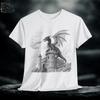 Dragon Castle Graphic Tee: Dungeons and Dragons Cotton T-Shirt