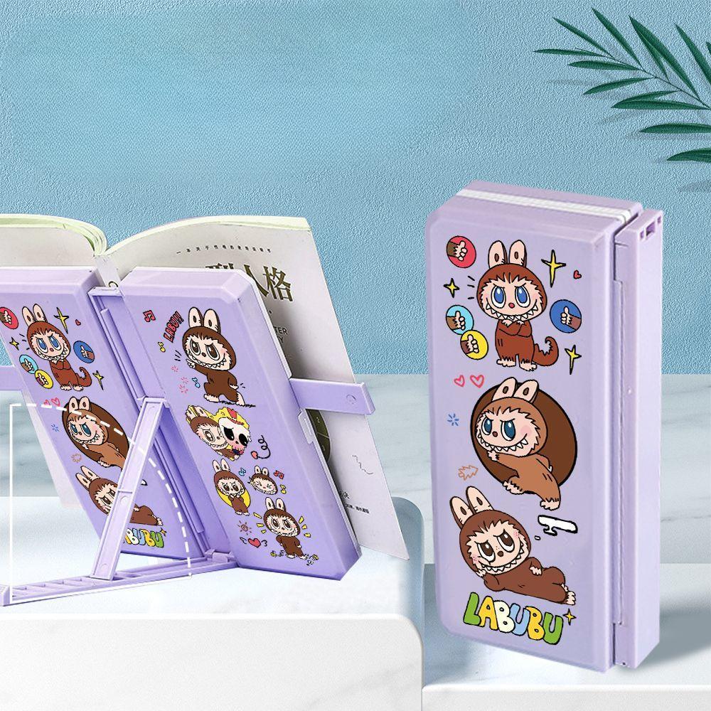 

Labubu Cute Multi-functional Stationery Box, Bookshelf Pen Case, Double-layer Storage Box for Children, Boys and Girls