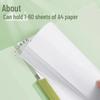 5-Pack Rotating Side-Open Thickened A4 Slide Clip Test Paper File Folders
