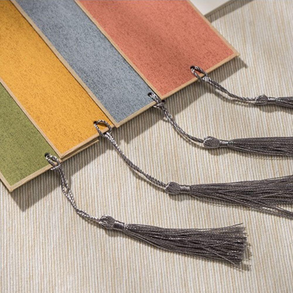 Message Card Gift DIY Reading Marker Bookmarkers with Tassels Calligraphy Paper Blank Bookmarker