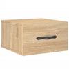 Maison Exclusive - Table de chevet murale chêne sonoma 35x35x20 cm
