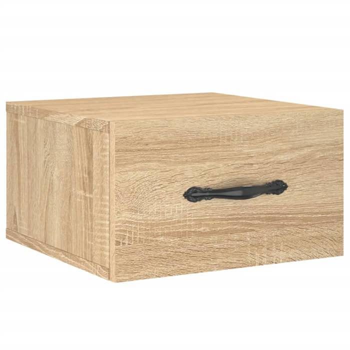 Maison Exclusive - Table de chevet murale chêne sonoma 35x35x20 cm