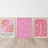 Henri Matisse Wall Art Posters and Prints Blush Salmon Pink Canvas Painting Abstract Line Pictures For Living Room Modern Decor