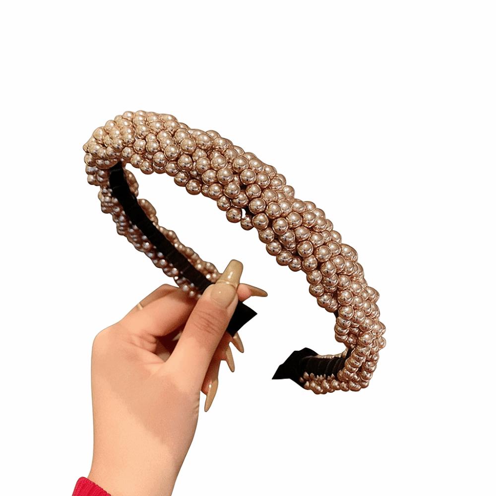 

Elegant Sparkling Headbands Vintage Women Hair Hoops Wide Edge Hair Hoops Ladies Hair Accessories шампанського