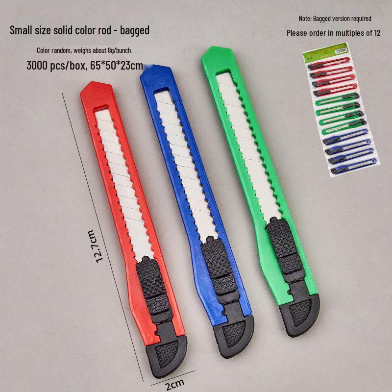 Compact Office Stationery Knife - Manual Paper Cutter for Carton Opening