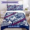 Baseball3 Customize Your Name Bedding Set Breathable Duvet Cover With Pillowcases Decorative Bed Linen For Bedroom Home Decoration Birthday Gift