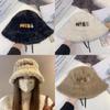 Fall Winter Ladies Bucket Hat With Thick Wool Plush For Warmth And Windproof Comfort