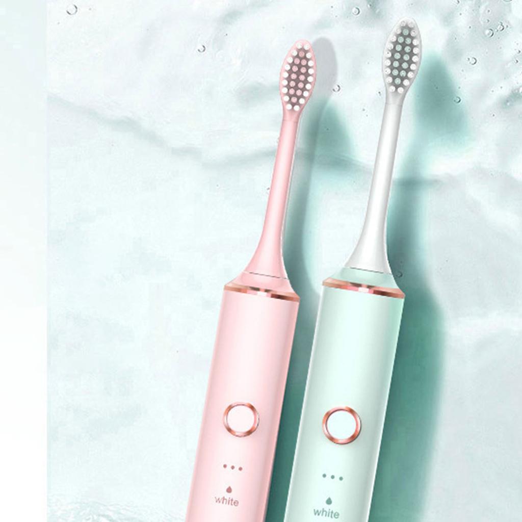 Brosse à Dents Électrique Soies Douces Recharge USB Brosse à Dents Électrique Sonique Très Efficace pour Femmes