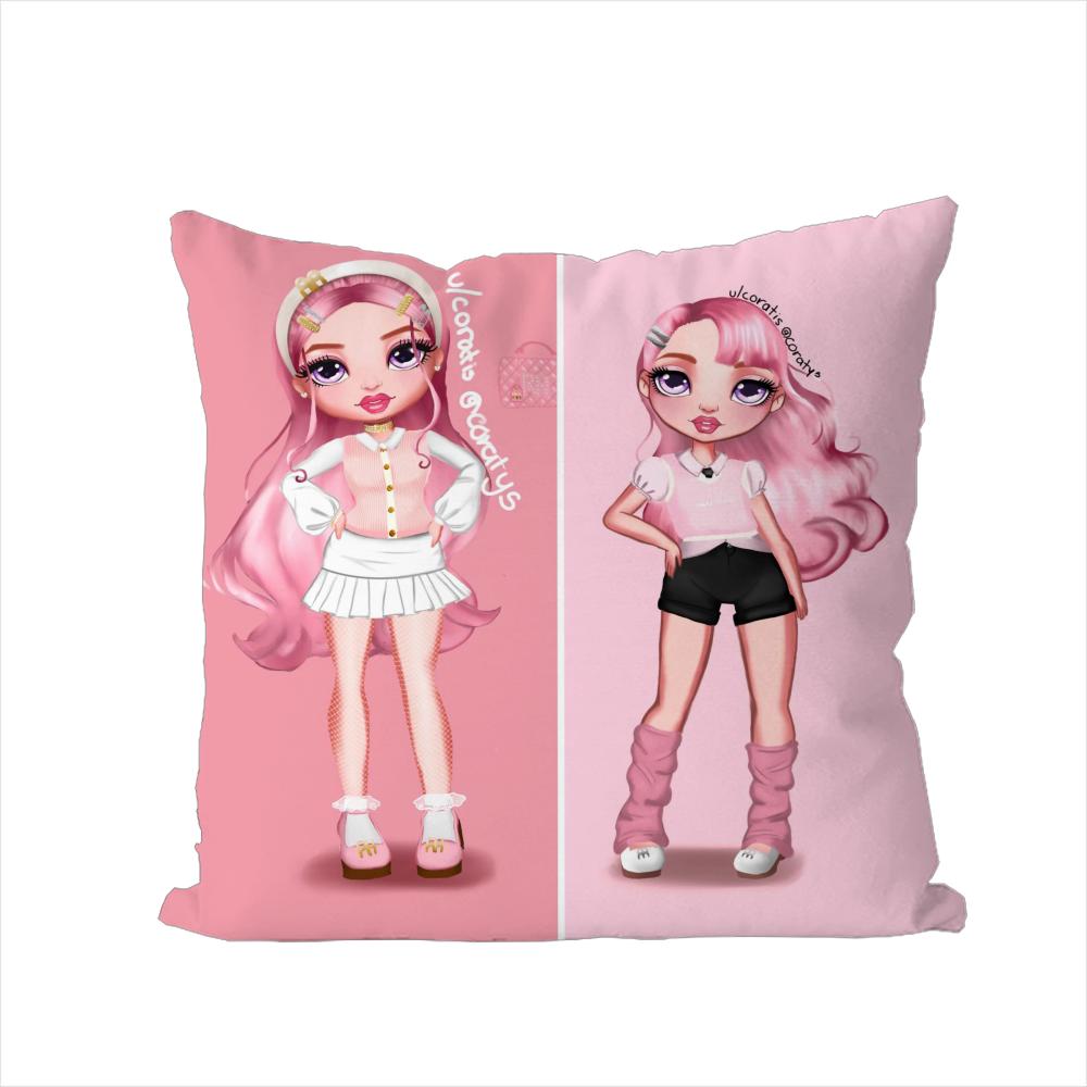 Rainbow High Pillow Case For Car Sofa Decorative Home Doublesided Print Plush Square Throw Pillow Cushion Cover