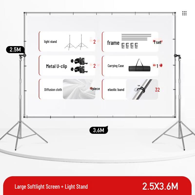 Miaotu Adjustable Photography Soft Light Screen