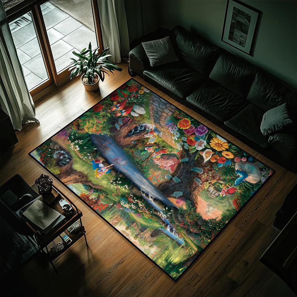 

Cartoon A-Alice In Wonderland Small Carpet Bedside Kitchen Bath Living Home House Bedroom Floor Mat Doormat Rug Decoration SJR40x60CM