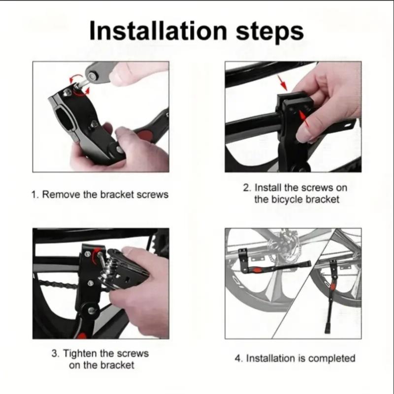 Aluminiumlegering Kickstand, Fiets Achterste Beugel Verstelbare Lengte, MTB 26 Inch Fiets Zijsteun