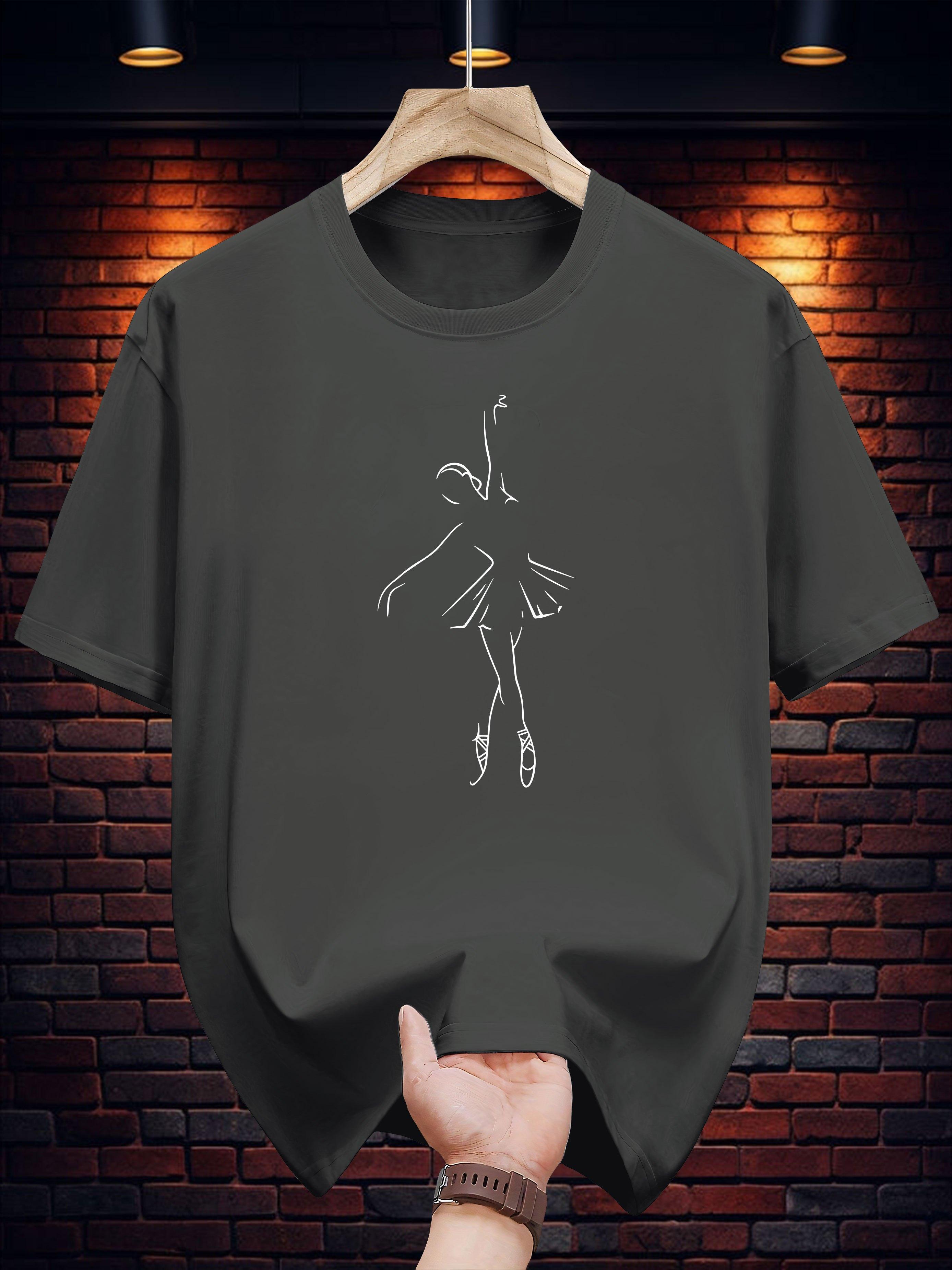 Graphic Print T-shirt - Casual Summer Short Sleeve Tee with Unique Butterfly & Floral Design XL