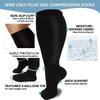 Plus Size Compression Socks Fat Large Leg Sports Socks Running Cycling Fat Calf Stockings Pressure Leg Fitness Varicose Veins