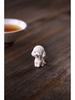 Yixing Zisha Mini Teddy Puppy Tea Pet - Zodiac Dog Ornament for Wealth Attraction and Creative Tea Play.