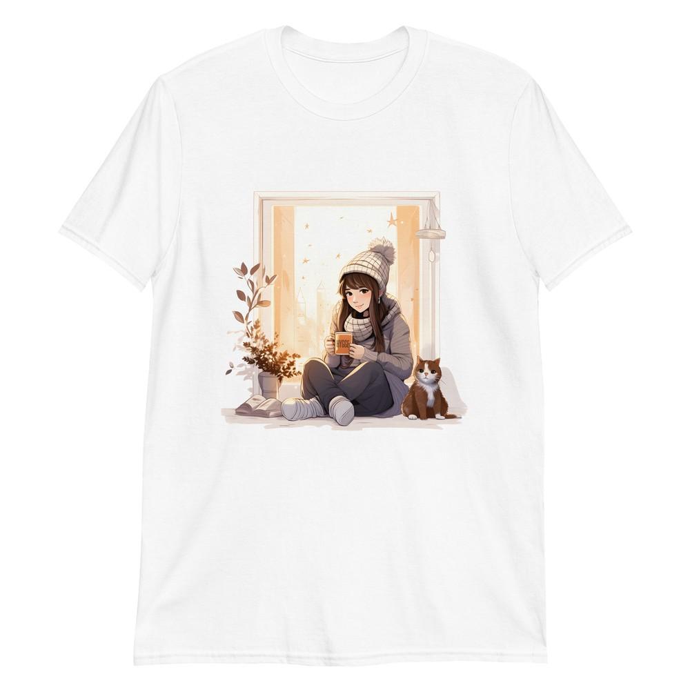 

Hygge with My Cat and Warm Drink T-Shirt 4XL