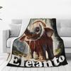 Cocofanto Elefanto Funny Italian Brainrot Meme Humor Gen Z Blanket Warm Soft Print Plush Throw Blanket For Couch Chair Sofa