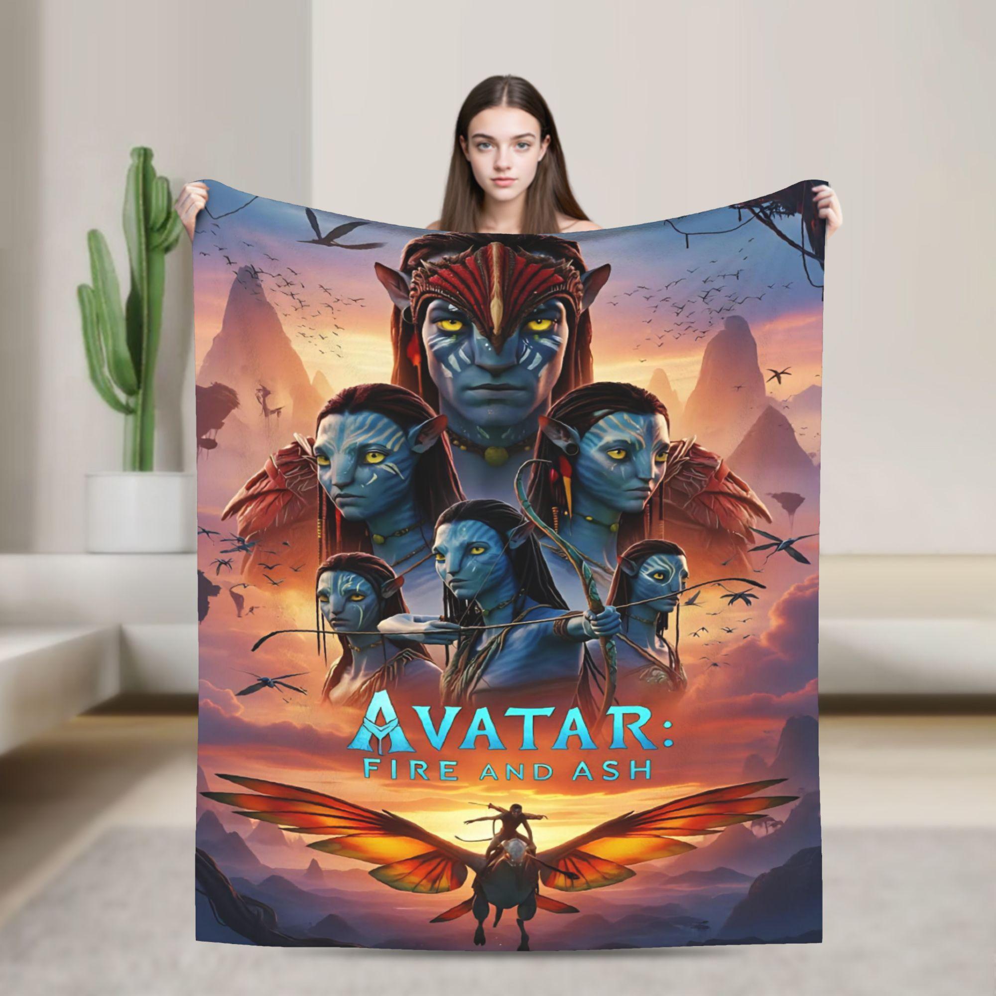 

Пледы из фильма «Аватар» Нейтири Джейк Салли Шерстяной плед Летний кондиционер Персонализированные Мягкие теплые покрывала 75x90cm