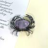 Shell Crab Brooch Pin With Electroplated Finish For Fashionable Office Wear