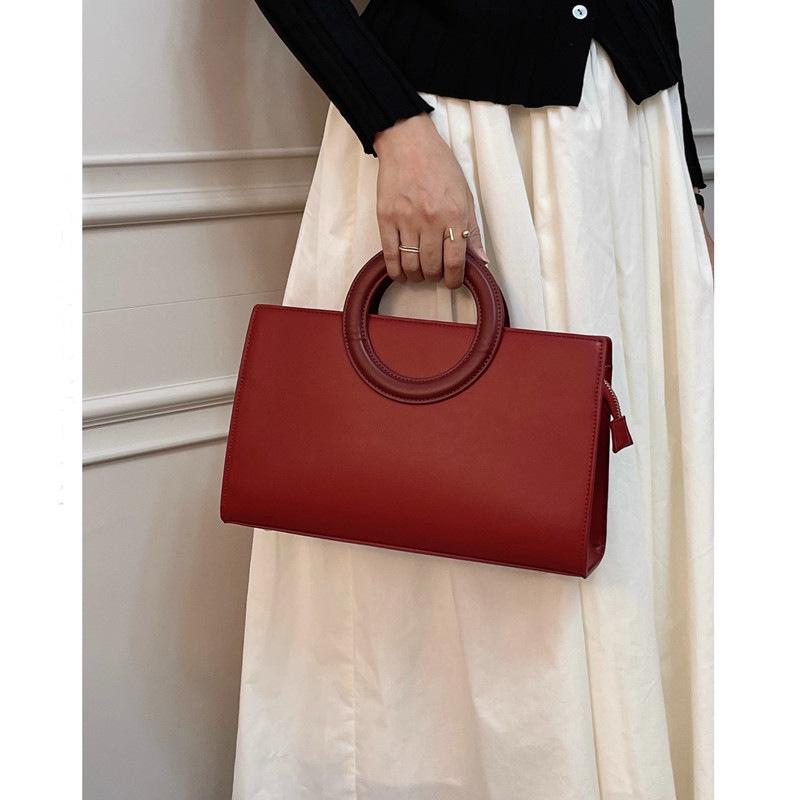 High-end Style Bag, Bride's Wedding Bag, Large-capacity Single-shoulder Crossbody Bag for Women, Hand-held Small Square Bag