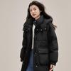 YAYA 2024 Women's Mid-length Hooded Down Jacket