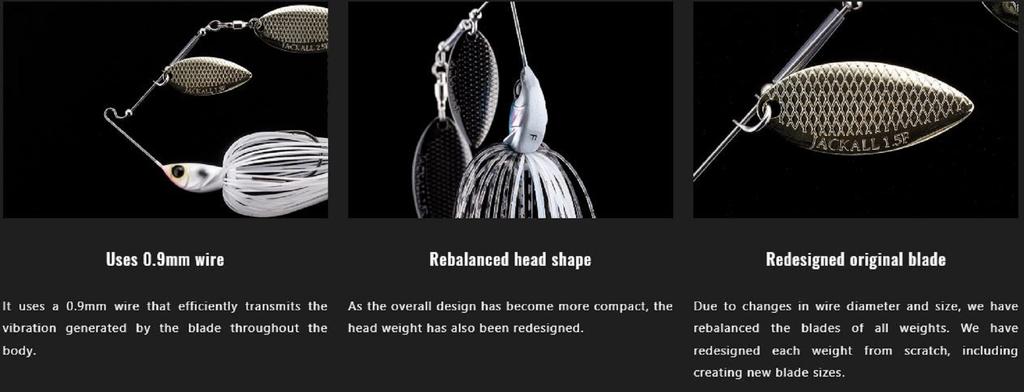 Jackall Spinner Bait Lure Super Dooon 1/4 Oz TG Chart Back White (0550)