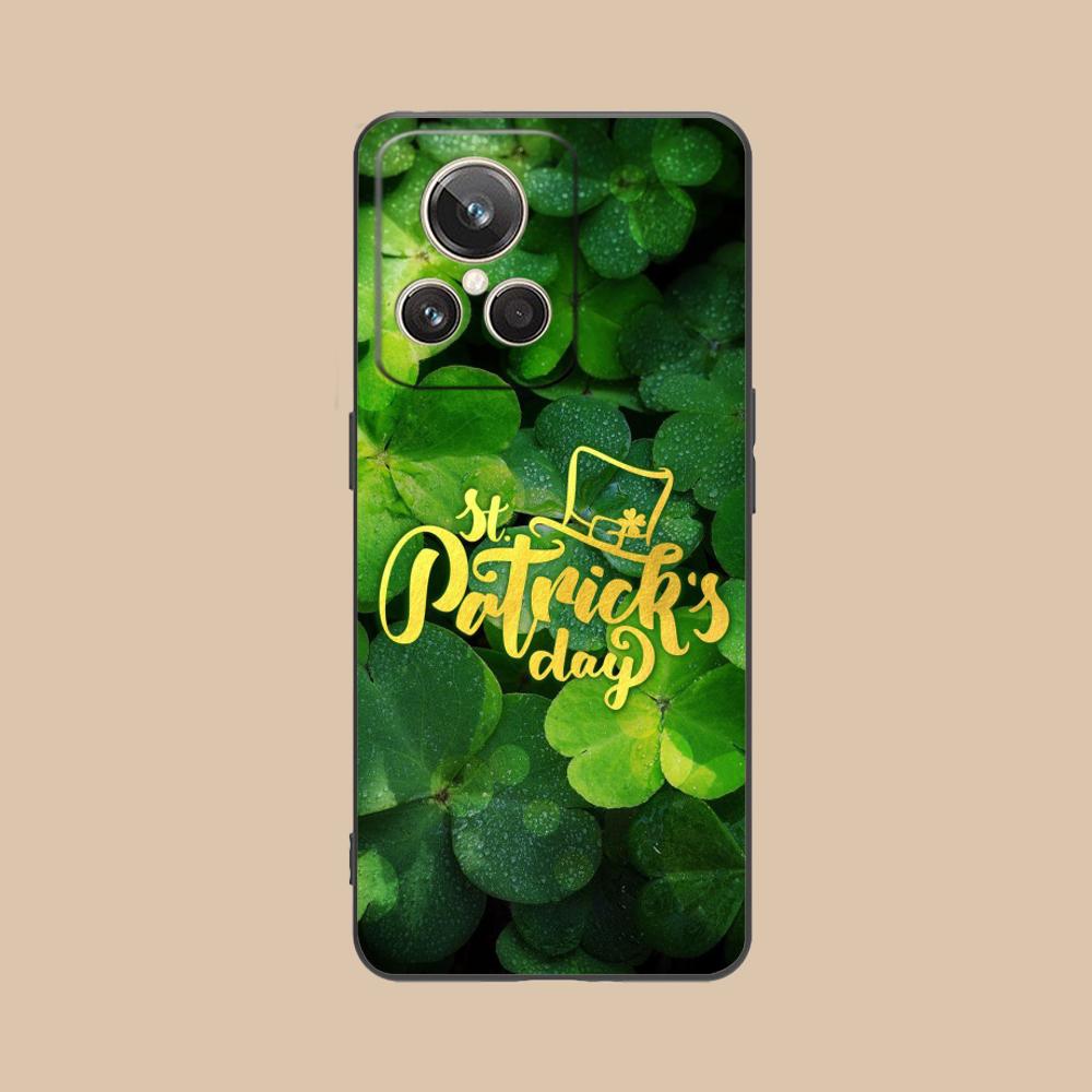 Saint Patrick's Day Mobile Phone Case for Realme 15 14 13 12 11 10 9 Pro Plus T i Lite 5G Colorful Printing Cover Pretty Luxury