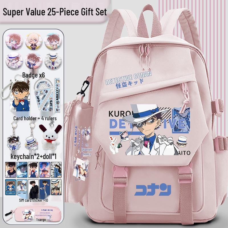 Detective Conan x Kaito Kid Large Capacity Backpack for Students