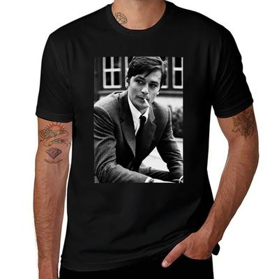 Alain Delon Smoking Classic Tshirt Casual Daily Graphic Tee Tshirt