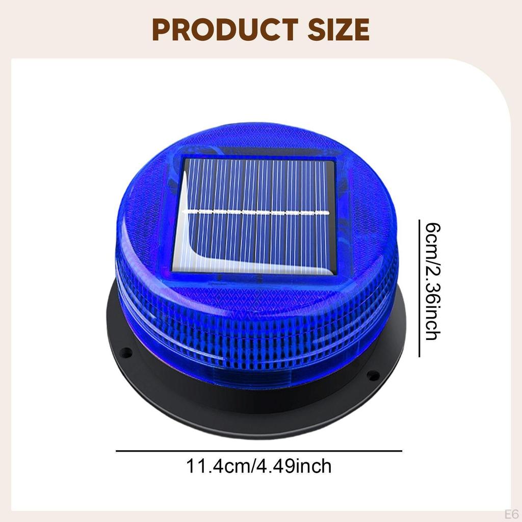 Solar Strobe Light for Car Warning Marine Trucks Crane Tower