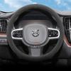 Suede Car Steering Wheel Cover for Volvo XC60 XC40 XC90 V90 S90 V60 S60 V40 EX90 EM90 Steering Wheel Accessories