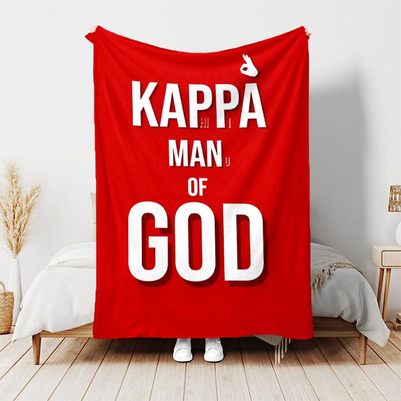 1pc Blanket Kappa Alpha Psi logo Print Design, Lightweight Blanket for Sofa, Bed- Soft &Warm, Gift for All Seasons like Christmas, Halloween