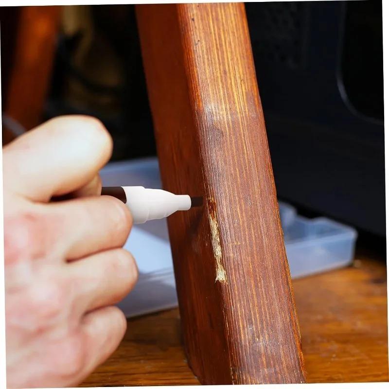 Furniture Touch Up Marker Pen Oil Based Wood Scratch Repair Paint for Floors Tables Cabinets Desks Stain Cover Restore Tools
