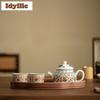 Famille Rose Interlock Branch Lotus Tea Set Complete Set Handmade Tea Ceremony Set Teapot And Tea Cup Set Tableware Collection