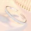 Wholesale Fine 925 Sterling Silver Bangles Bracelet Charms Heart Open for Women Lady Jewelry Adjustment Cuff Wedding Gift