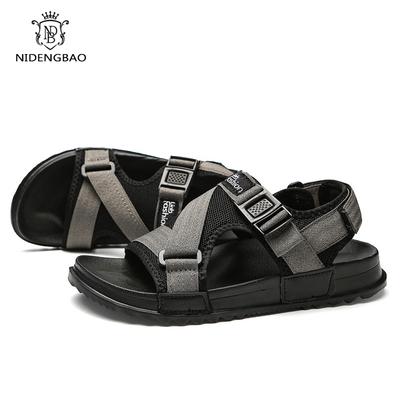 New Sandals Men Shoes Hook&loop Gladiator Men's Summer Shoes 2024 Fashion Beach Sandals Men Sandalias Hombre Large Size 45 46