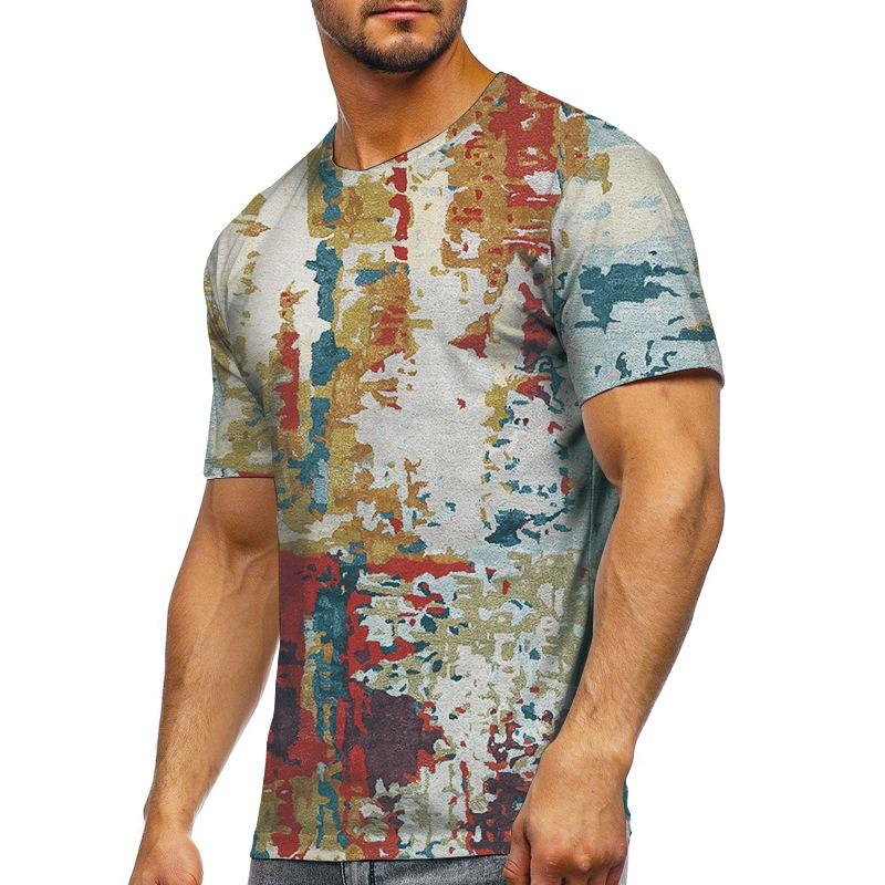 

Мужские футболки, быстросохнущие топы, летняя мода, уличные футболки с коротким рукавом, футболки с 3D-графикой, свободная мужская одежда 6XL