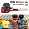 77750 Ölfilter-Schneidwerkzeug 2-3/8 bis 5 Zoll Bereich mit Ersatzklinge Aluminiumlegierung Ölfilter-Entferner für Auto Motorrad
