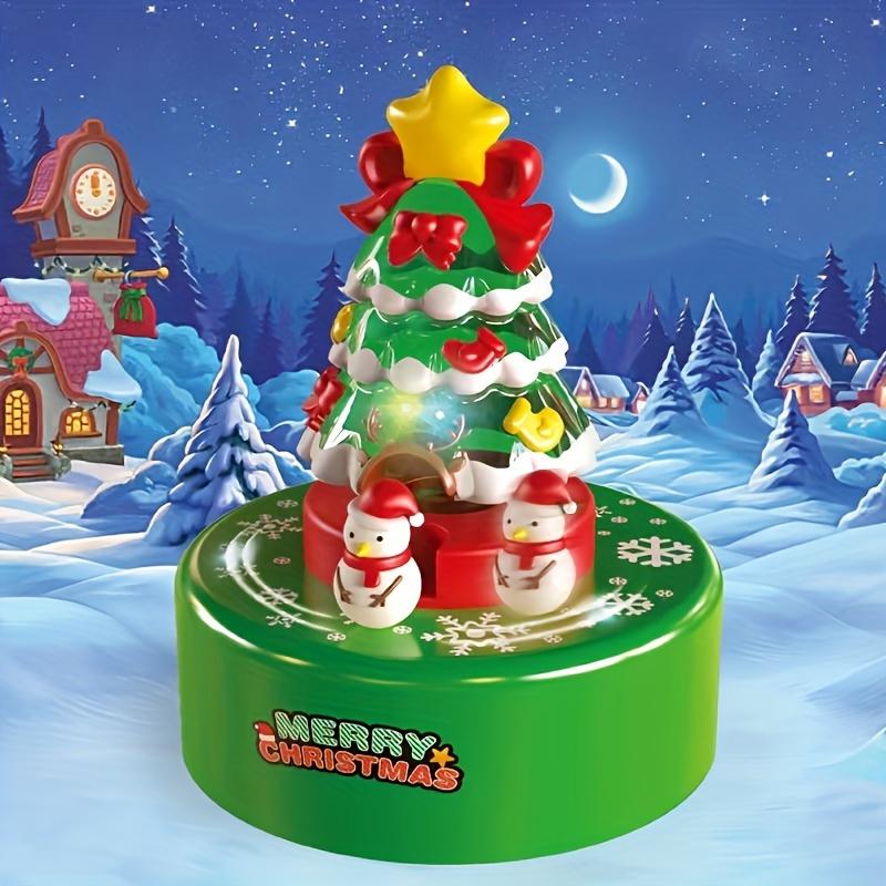 Christmas Toys Christmas Party Music Box Rotating Snowman Toy Ornament Chain Toy Children's Adult Music Box